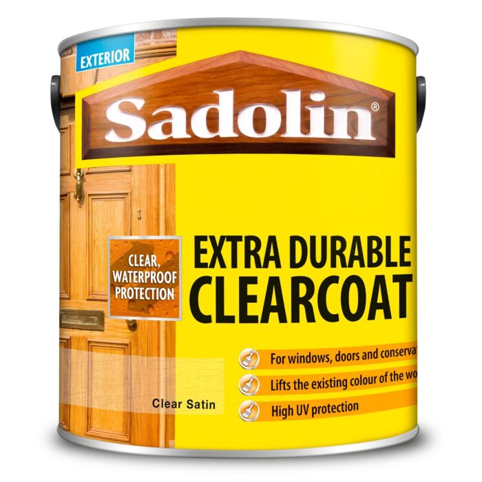 Sadolin 2.5 Litre Extra Durable Clearcoat - Clear Satin | 0521-22