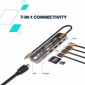 Canyon 7 Port USB C Hub 100w | CNS-TDS13