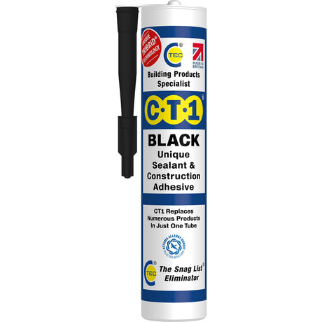 CT1 Sealant and Construction Adhesive 290ml - Black | CT1535106