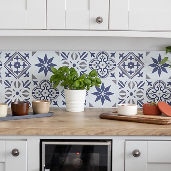 DC Fix Self Adhesive Wall Tile 15cm x 15cm - Cubia Blue | F2703108