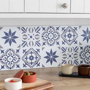 DC Fix Self Adhesive Wall Tile 15cm x 15cm - Jamila Blue | F2703102