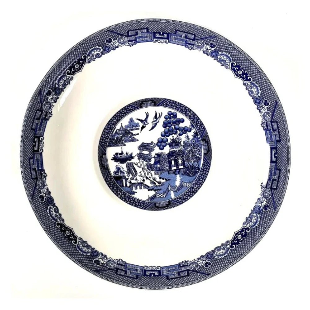 Dunlevy Blue Willow 28.5cm Pasta Dish