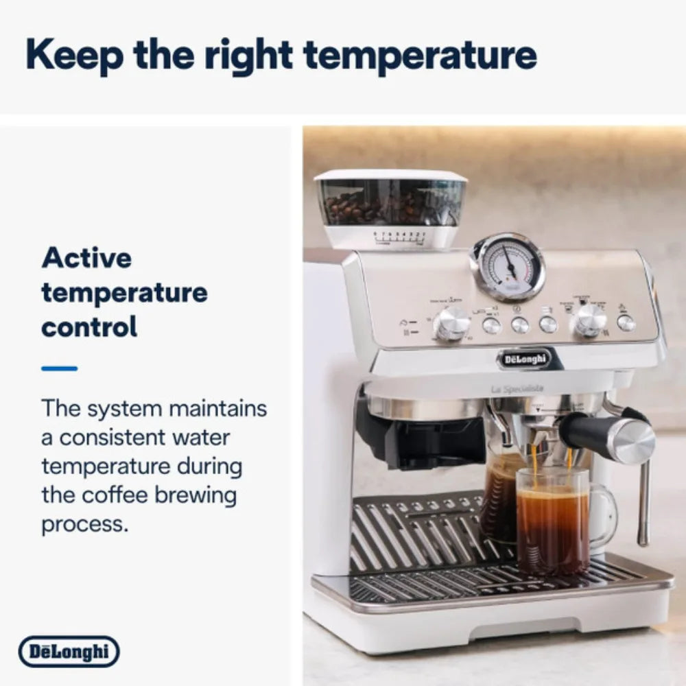 Delonghi La Specialista Arte Manual Bean to Cup Coffee Machine - Green | EC9155.GR