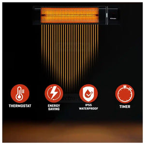 Dimplex Wall Mounted Eco Smart Infrared Heater 2.5kw | DXOTDRWM25