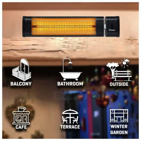 Dimplex Wall Mounted Eco Smart Infrared Heater 2.5kw | DXOTDRWM25