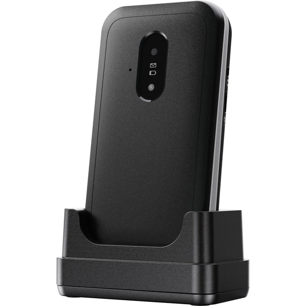 Doro Leva Sim Free E22 Mobile Flip Phone - Black / White | 8991