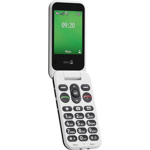Doro Leva Sim Free E22 Mobile Flip Phone - Black / White | 8991
