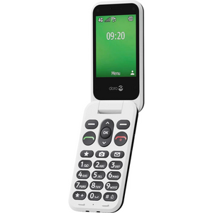 Doro Leva Sim Free E22 Mobile Flip Phone - Black / White | 8991