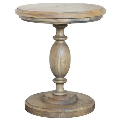Tara Lane Round Pillar Side Table - Marwood | TL7248