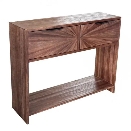 Tara Lane Ray 2 Drawer Console - Dark Teak | TL7283