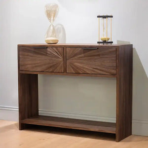 Tara Lane Ray 2 Drawer Console - Dark Teak | TL7283