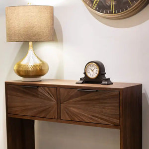 Tara Lane Ray 2 Drawer Console - Dark Teak | TL7283