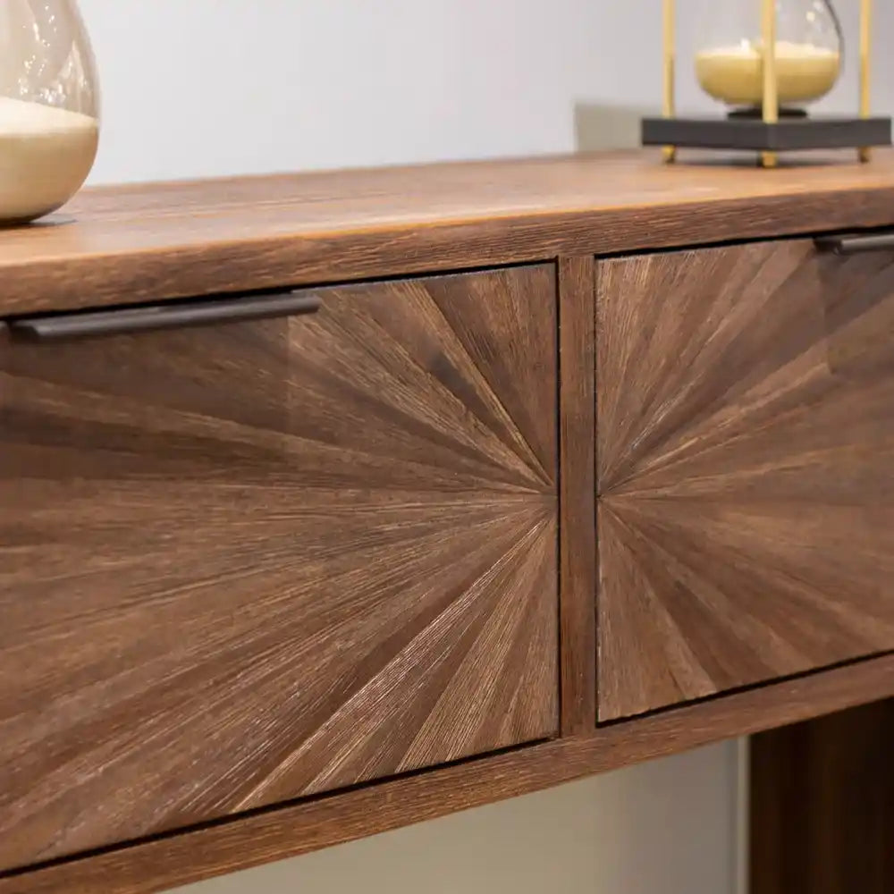Tara Lane Ray 2 Drawer Console - Dark Teak | TL7283