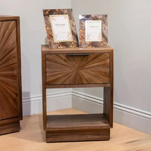Tara Lane Ray Bedside Locker - Dark Teak | TL7277