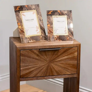 Tara Lane Ray Bedside Locker - Dark Teak | TL7277