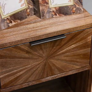 Tara Lane Ray Bedside Locker - Dark Teak | TL7277