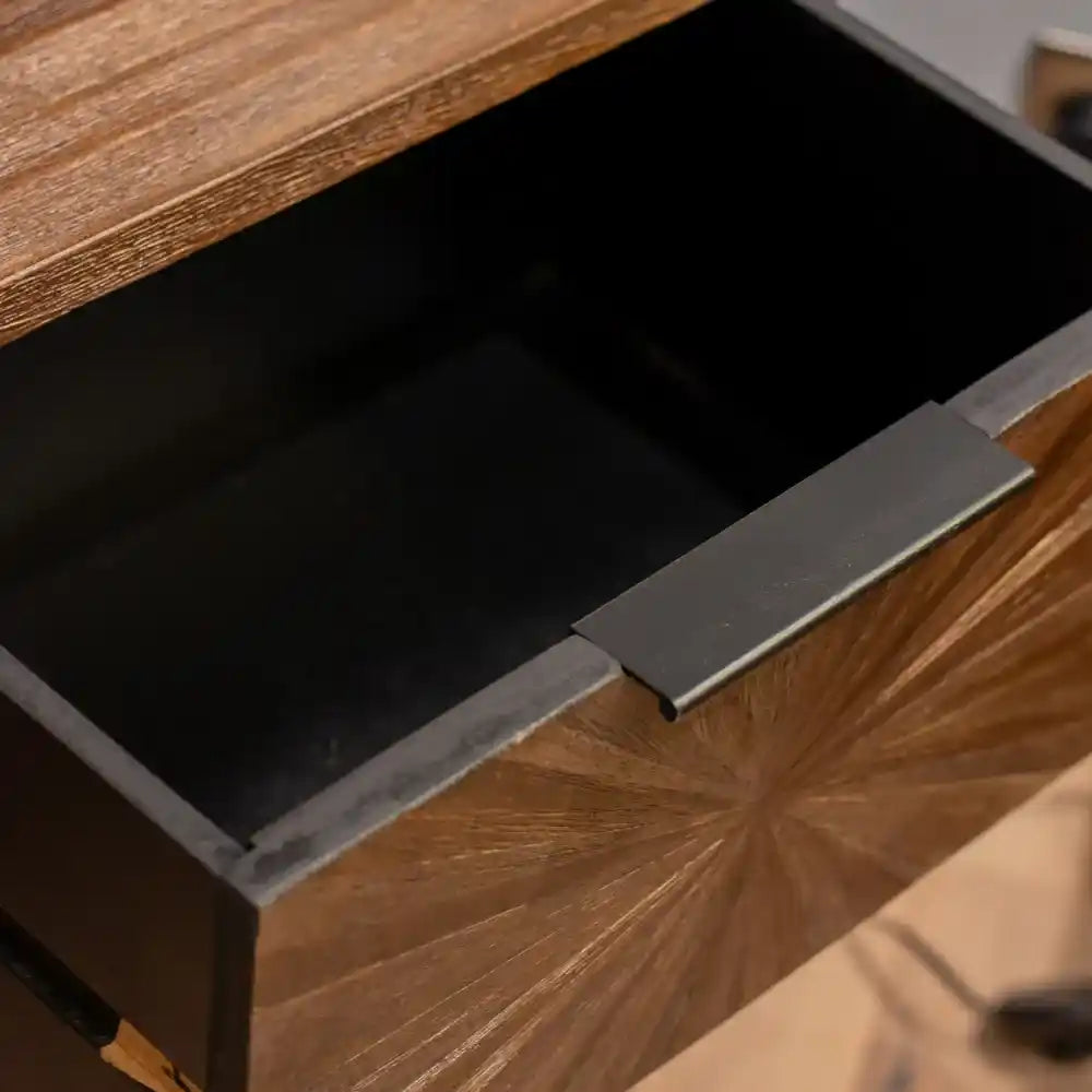 Tara Lane Ray Bedside Locker - Dark Teak | TL7277