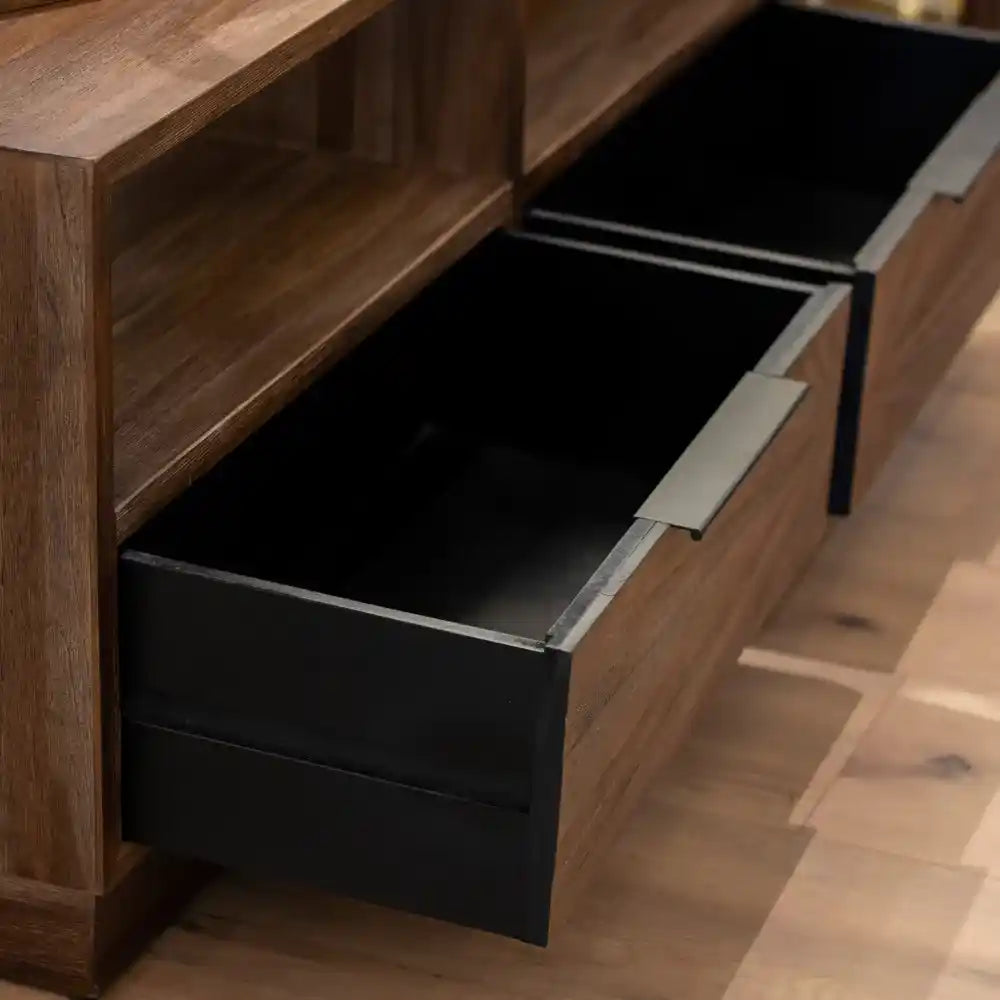 Tara Lane Ray TV Unit - Dark Teak | TL7275