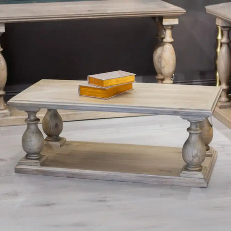 Tara Lane Pillars Coffee Table - Marwood | TL7247