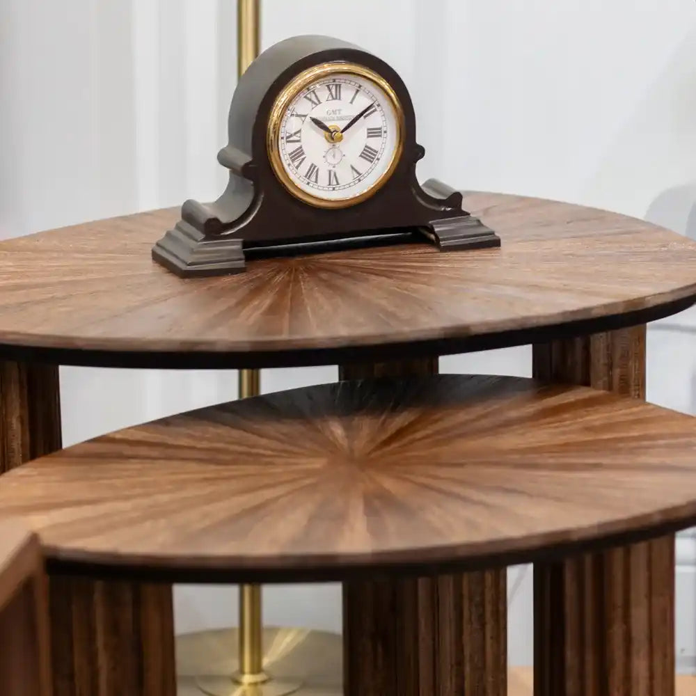 Tara Lane Side Tables Set of 2 - Dark Teak | TL7279