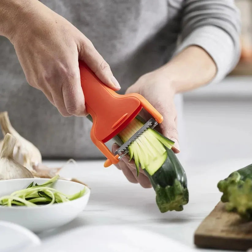 Joseph Joseph SafeStore Julienne Peeler with Blade Guard - Orange | 20168JJ