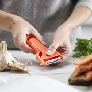 Joseph Joseph SafeStore Julienne Peeler with Blade Guard - Orange | 20168JJ