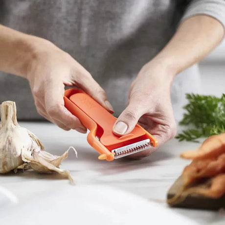 Joseph Joseph SafeStore Julienne Peeler with Blade Guard - Orange | 20168JJ
