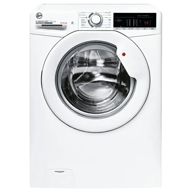 Hoover H-Wash 10kg washer 6kg dryer 1400 spin white washer dryer with digital display and control panel