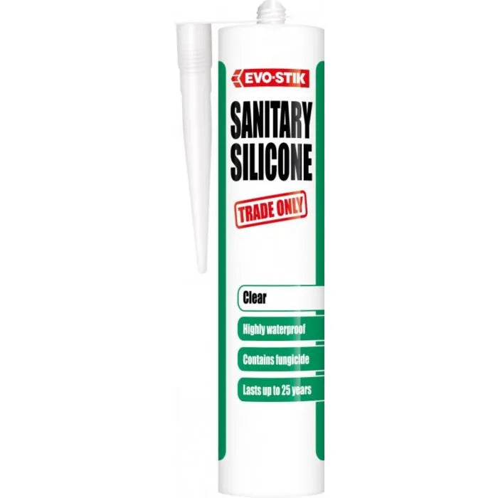 Evo-Stik Sanitary Silicone 280ml - Clear | 30613361