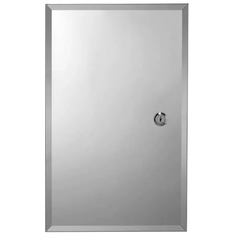 Croydex Trent Lockable Cabinet - Stainless Steel | WC846005