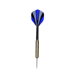 Blue and black dartboard dart with brass barrel and metal tip, isolated on white background, Arrow180 Bristle Dartboard Set product