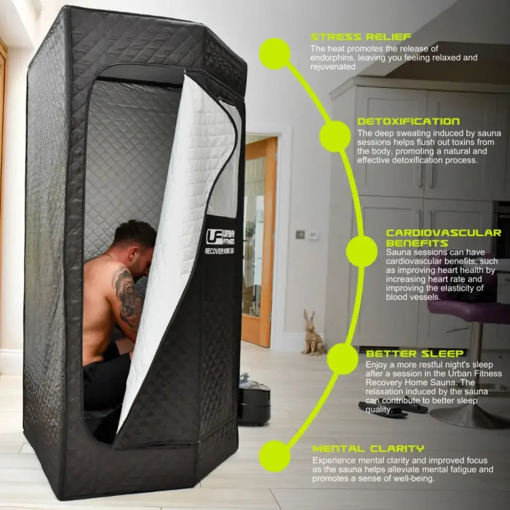 Urban Fitness Recovery Home Sauna - Black | UFR00201