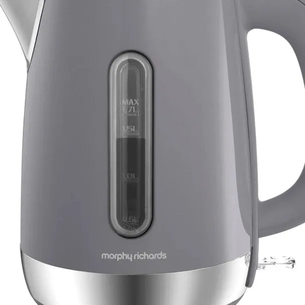 Morphy Richards Equip Jug Kettle 1.7 Litre - Grey | 102787