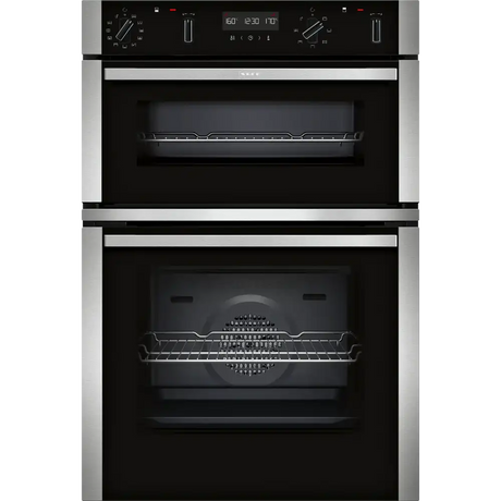 Neff N50 Built in Electric Self Cleaning Double Oven - Stainless Steel | U2ACH7AN7B