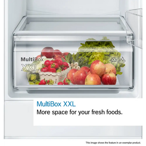 Bosch Series 2 Integrated 60/40 Built In Fridge Freezer - Fixed Hinge | KIN86NFE0G