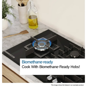 Bosch Series 4 75 cm Gas Hob - Stainless Steel | PGQ7B5K90