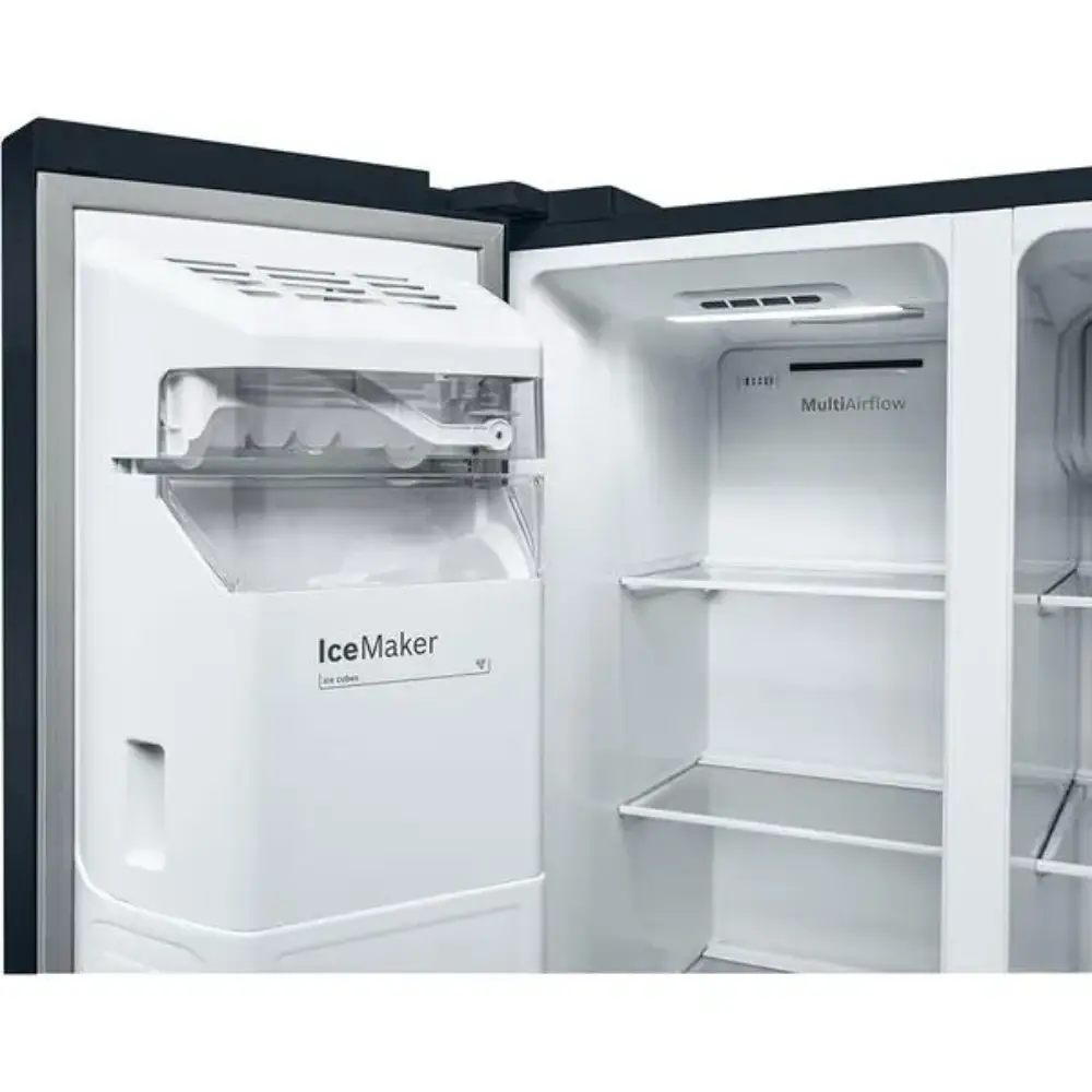 Bosch Series 6 American Style Fridge Freezer Plumbed - Black | KAD93ABEP