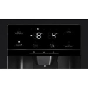 Bosch Series 6 American Style Fridge Freezer Plumbed - Black | KAD93ABEP