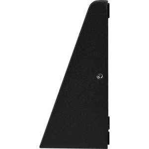 Luceco outdoor decorative wedge wall light in slate grey with 3W LED, modern triangular design shown against white background