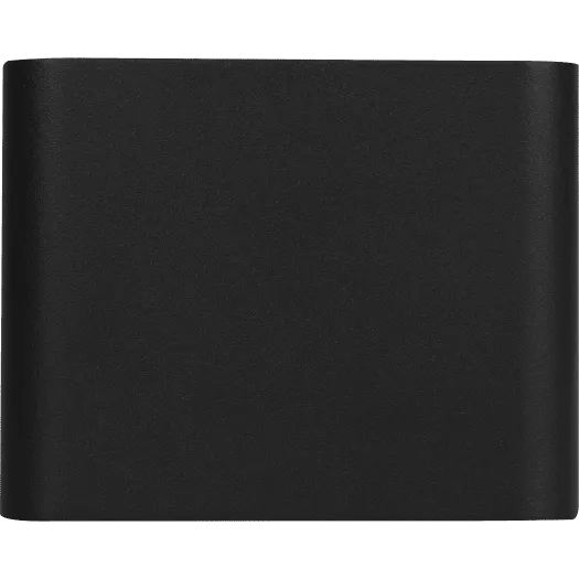 Luceco slate grey outdoor LED up and down wall light 10W showing cylindrical modern design with smooth finish