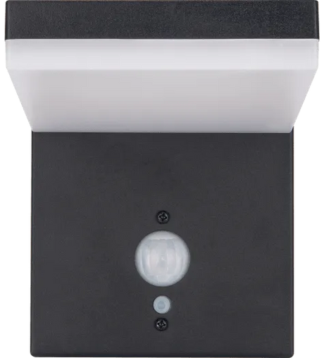 Luceco Aries Outdoor LED Solar Wall Light with PIR 600 Lumens - Slate Grey | LEXSL60G30