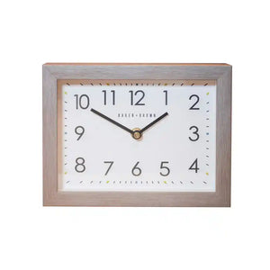 Tara Lane Baker and Brown Mantel Clock - Limestone | TL6337