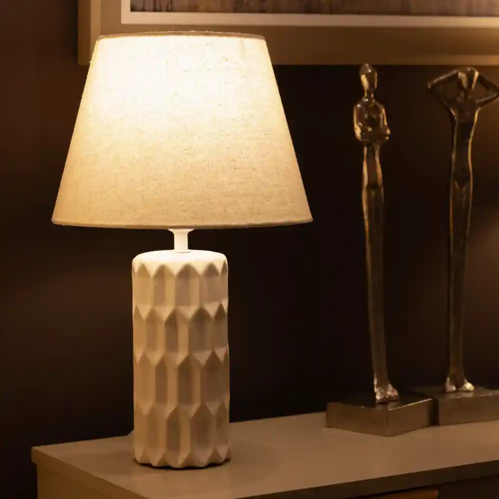 Tara Lane Isla Ceramic Table Lamp 41cm - White | TL6936