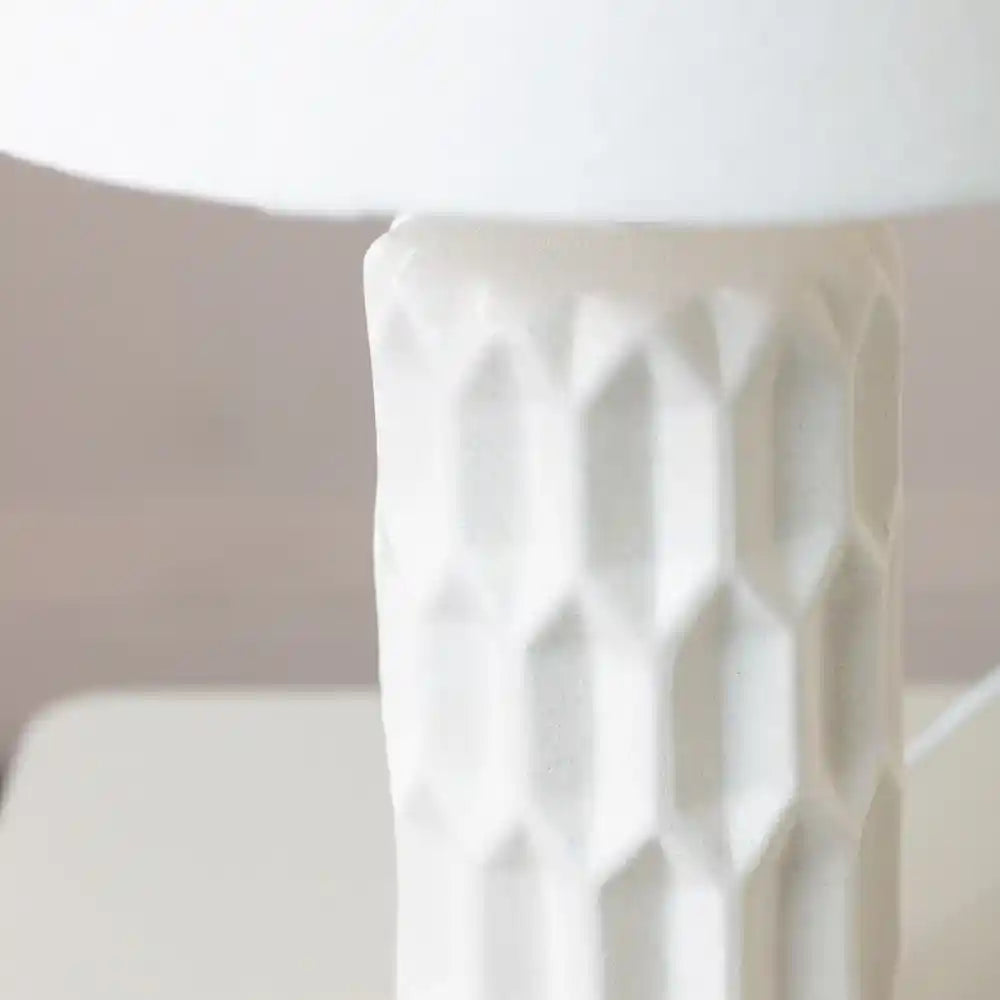 Tara Lane Isla Ceramic Table Lamp 41cm - White | TL6936