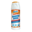 Duzzit Amazing Baking Soda 500g cleaning powder in white and orange plastic shaker bottle with blue and red label text highlighting multipurpose cleaning action and non-scratch natural cleaner benefits