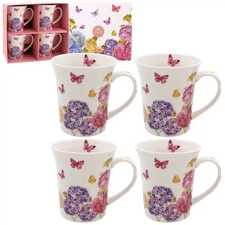 Dunlevy Butterfly Blossom Mug Set of 4 | PG5729