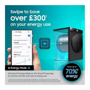 Samsung Series 6 9kg 1400 Spint AI WiFi Washing Machine - White | WW90DG6U85LEU1