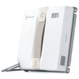 Ecovacs Winbot Mini beige and white robotic window vacuum cleaner with digital display and control panel, shown from angled side view