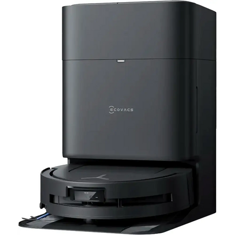 Ecovacs Deebot T80 Omni robot vacuum cleaner in black with automatic dust collection base station and charging dock