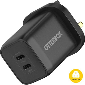 Otterbox USB C Dual Port 65w Wall Charger Plug - Black | 78-81348